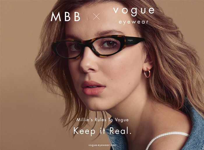 In an exclusive capsule collection with Vogue Eyewear, Millie Bobby Brown  takes inspiration from her favourite cities around the world…